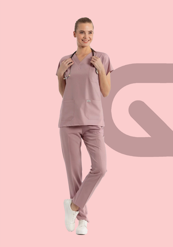 Soft Blush VFlex Scrubs Set